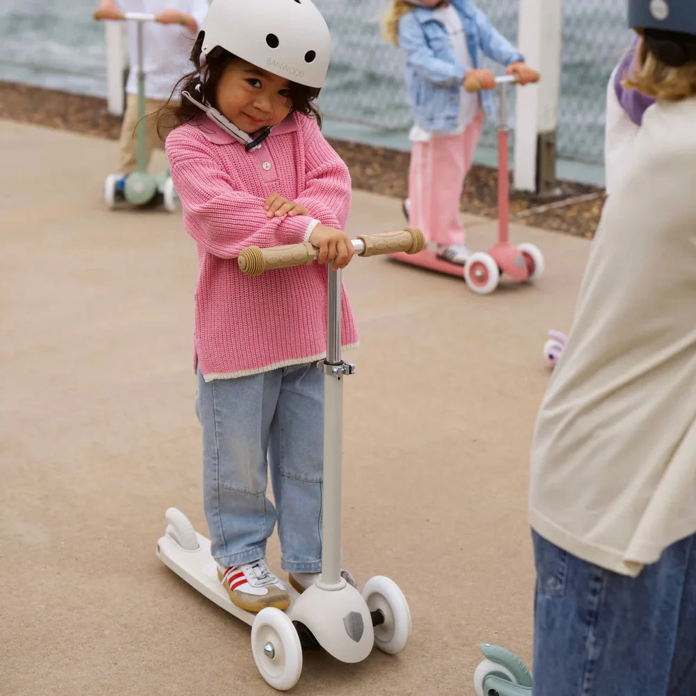 Konges Sløjd Draisienne avec cloche et panier en osier - Cerise