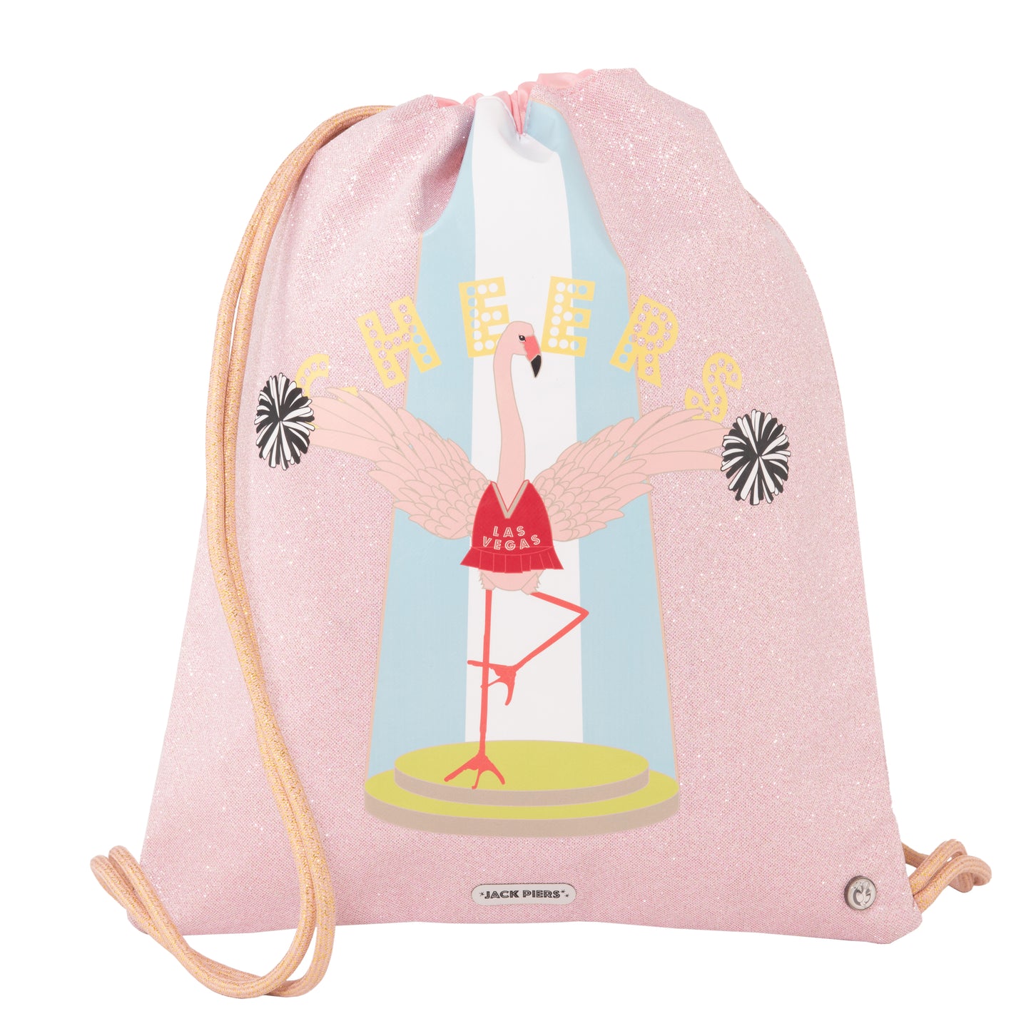 Jack Piers Zwemtas/Turnzak/Gym Bag Flamingo - 44x1x36cm - Roze