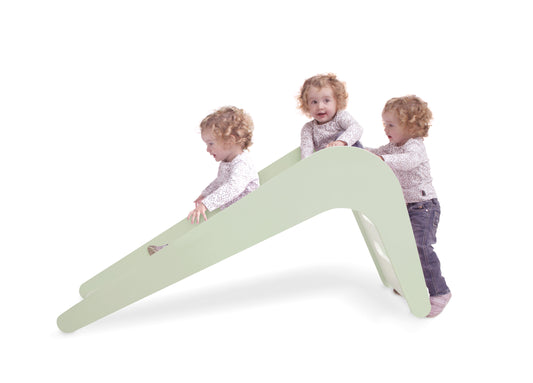 Jupiduu Indoor Kids Slide/Holzrutsche - L145XB43XH68CM - Weiß