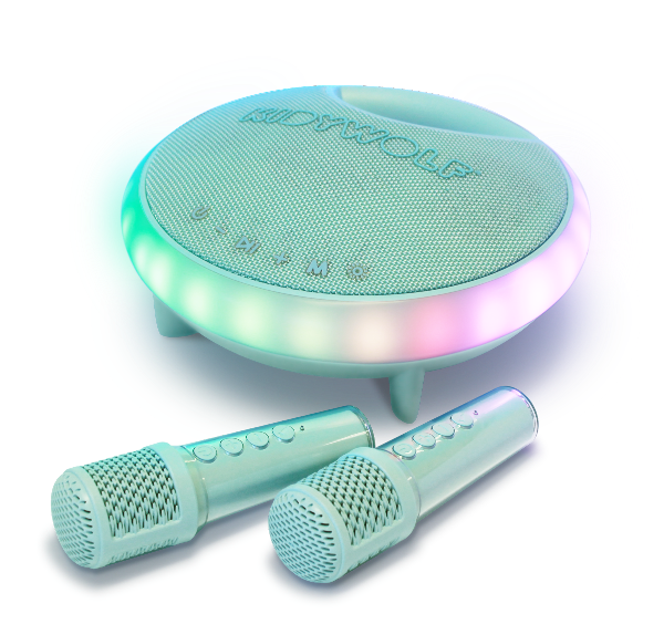 Kidywolf Karaokeset met microfoons - Vervormer, luidspreker en meer - Groen