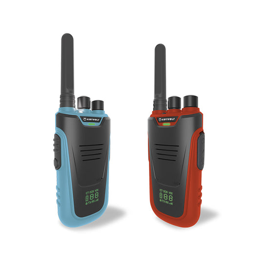 Kidywolf Kidytalk Walkie talkies - Set van 2 stuks - Blauw/Rood