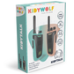 Kidywolf Kidytalk Walkie talkies - Set van 2 stuks - Nude/Cyaan