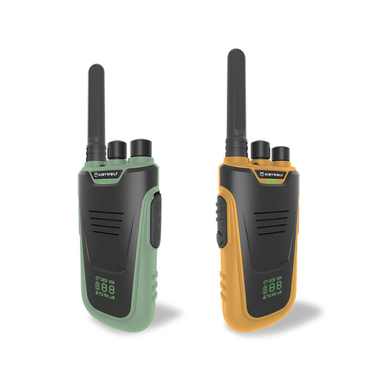 Kidywolf Kidytalk Walkie talkies - Set van 2 stuks - Groen/Oranje