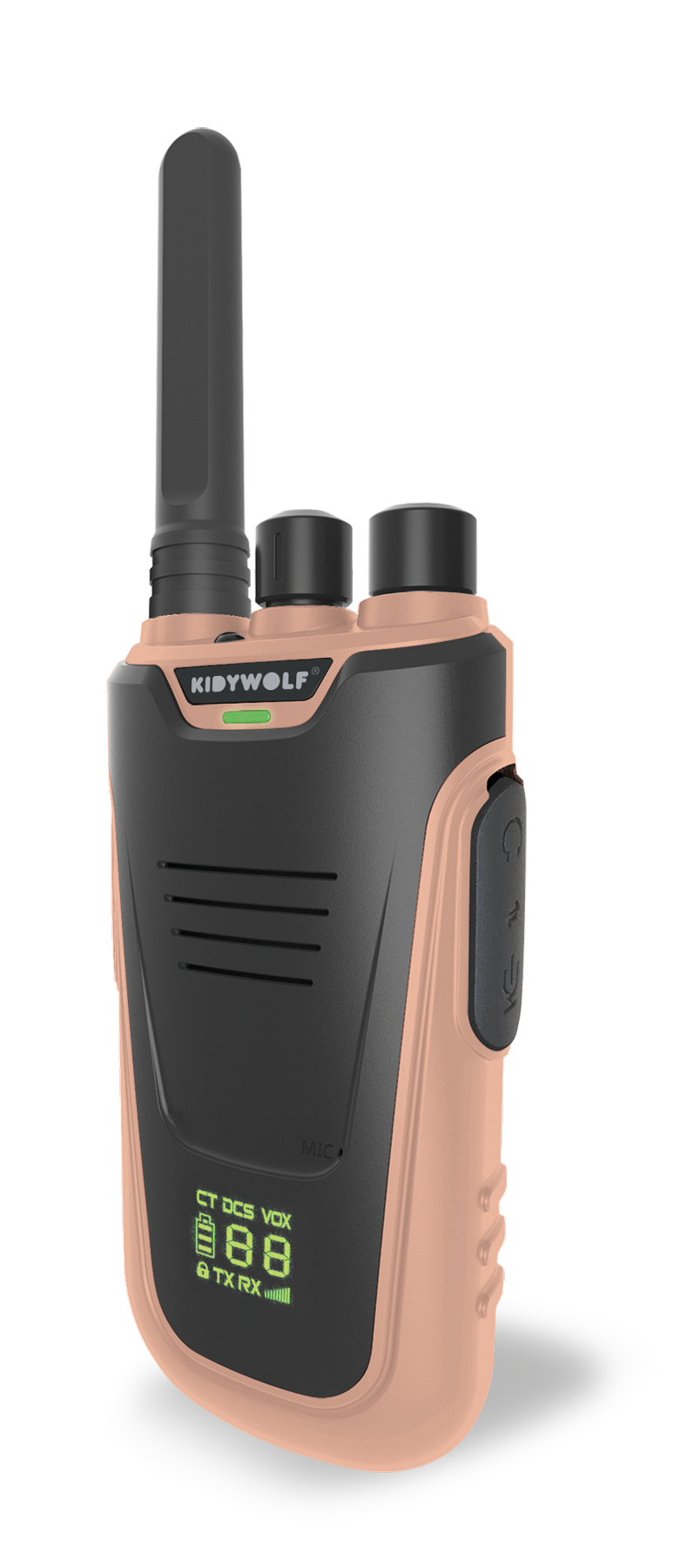 Kidywolf Kidytalk Walkie talkies - Set van 2 stuks - Nude/Cyaan