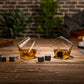 Secret de gourmet Whiskey glazen set van 2 stuks + 6 ijsklontjes