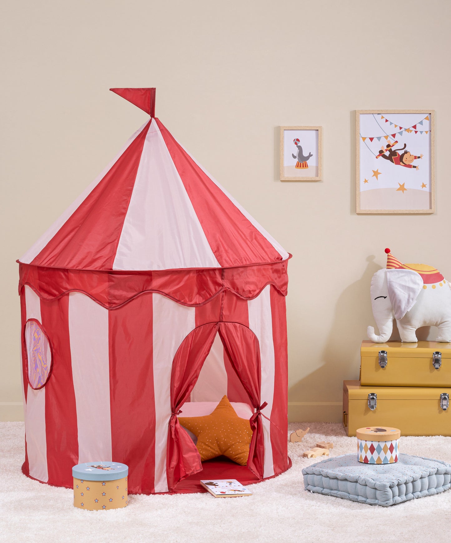 Tente de cirque pop-up Atmosphera Kids - Tente de jeu - 100 x 35 cm