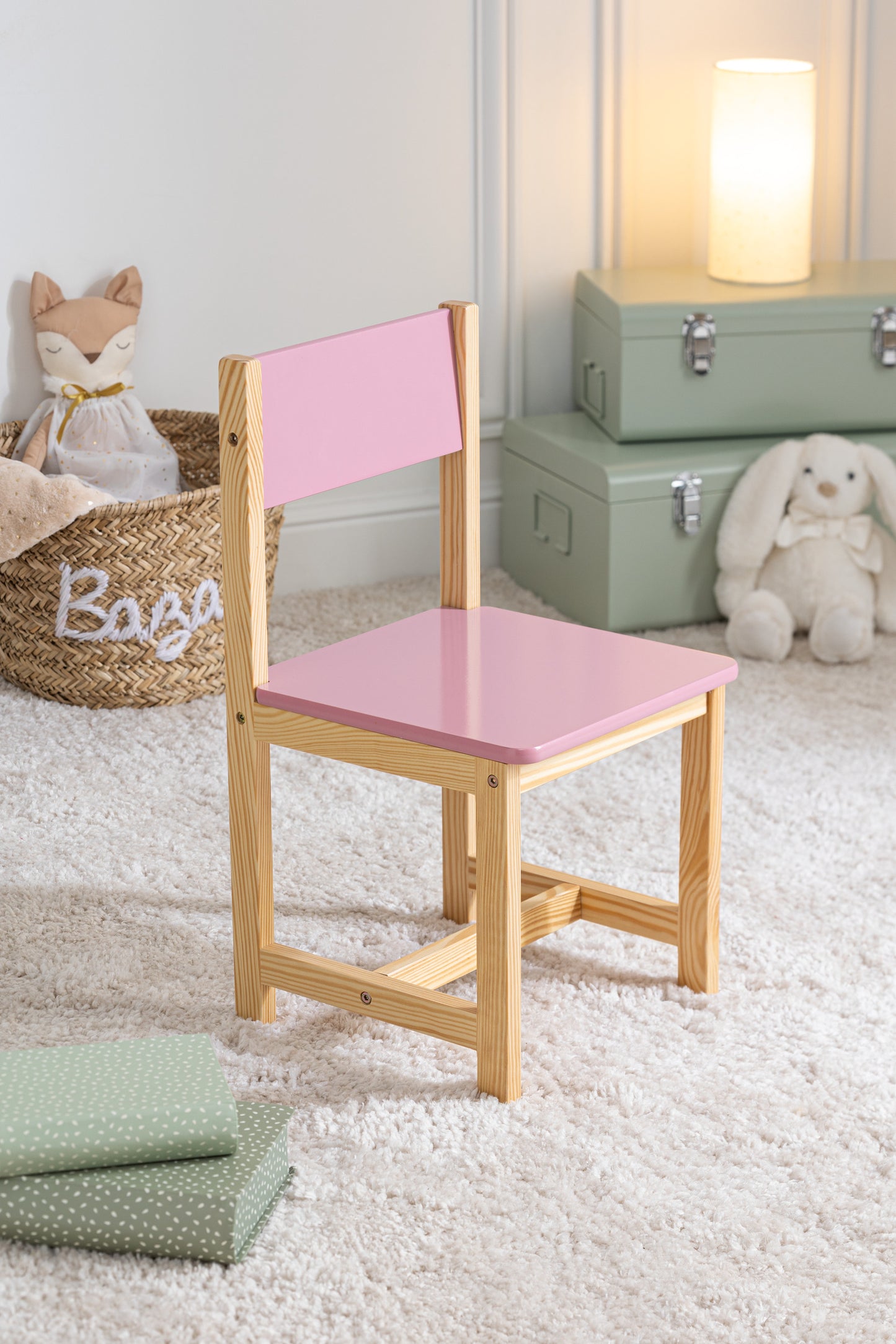 Atmosphera Kids Classic high chair 29x29x54.5cm - Pink