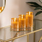 Atmosphera LED kaarsen met flikkerend effect - Set van 3 stuks - Amber