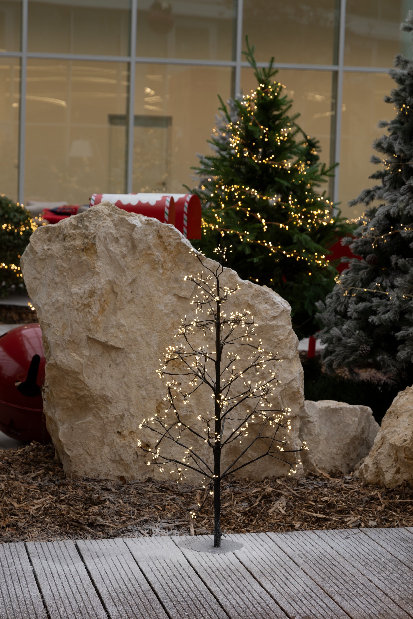 Férérics et arbre de Noël de Noël - Ø50xh100cm - Décoration de Noël - vert