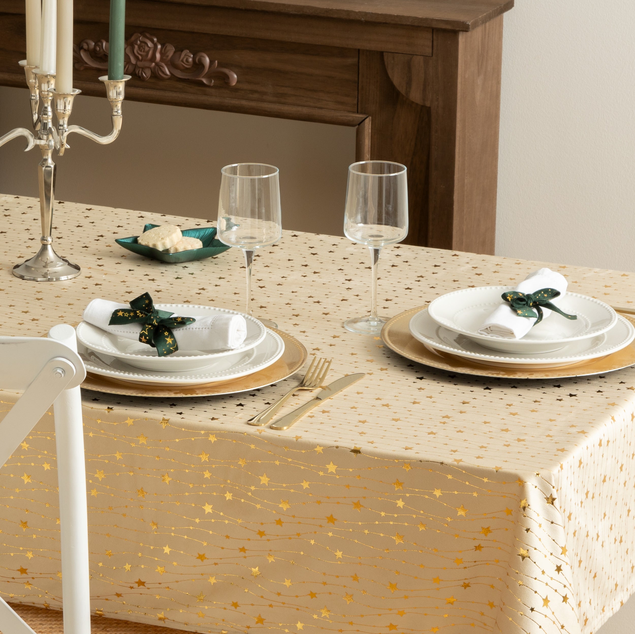 Tablecloth 140x360cm - Christmas - Christmas tablecloth - red