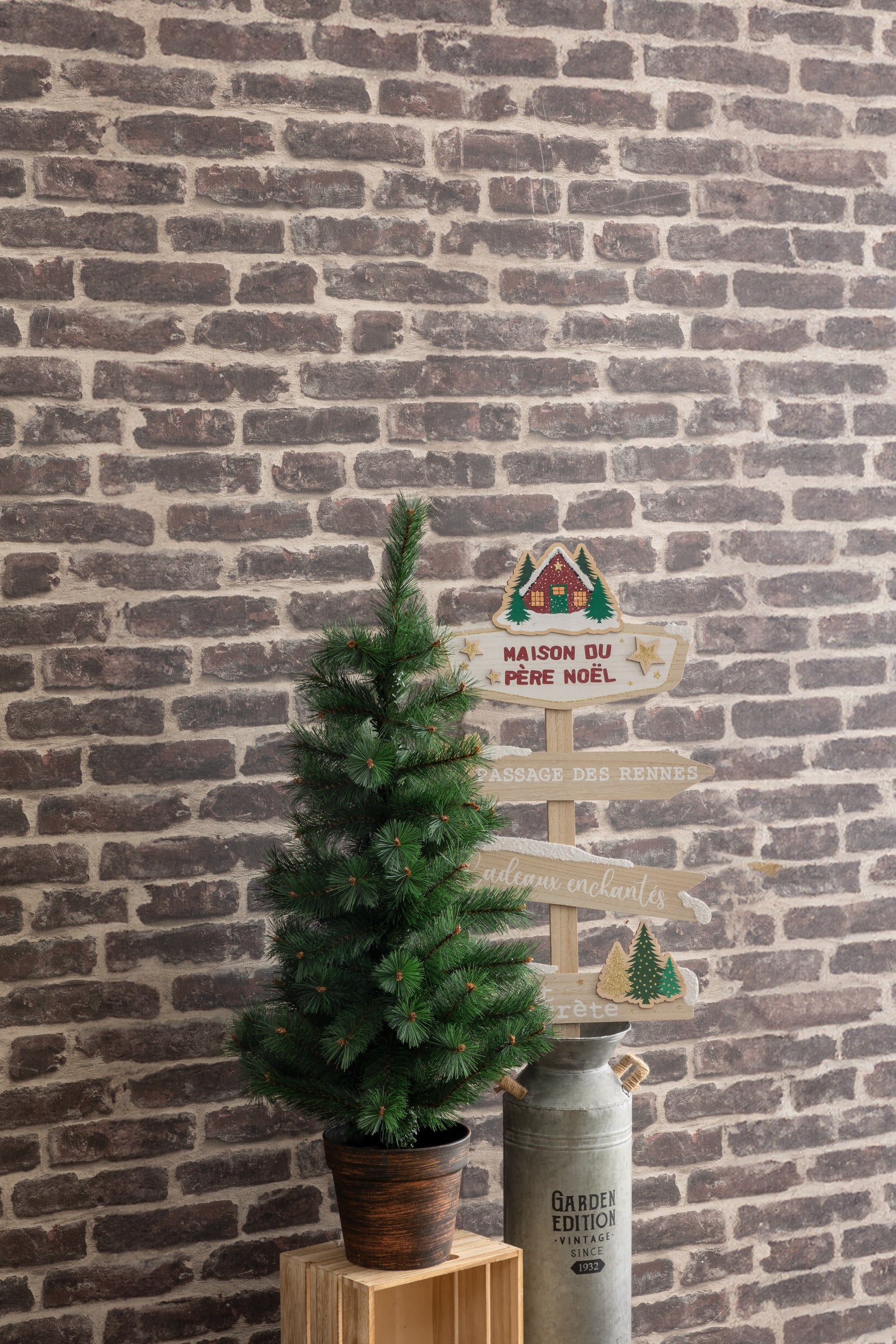 Fééric Lights and Christmas Christmas tree - Ø50xH100cm - Christmas decoration - Green