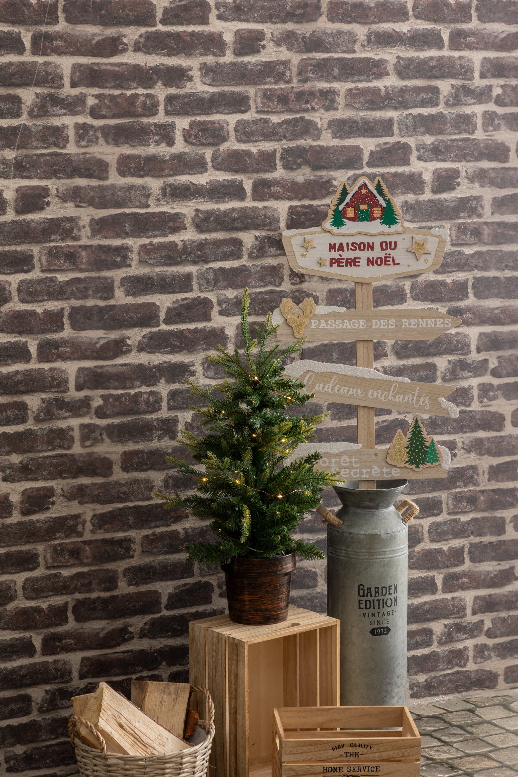 Fééric Lights and Christmas Christmas tree - Ø50xH100cm - Christmas decoration - Green