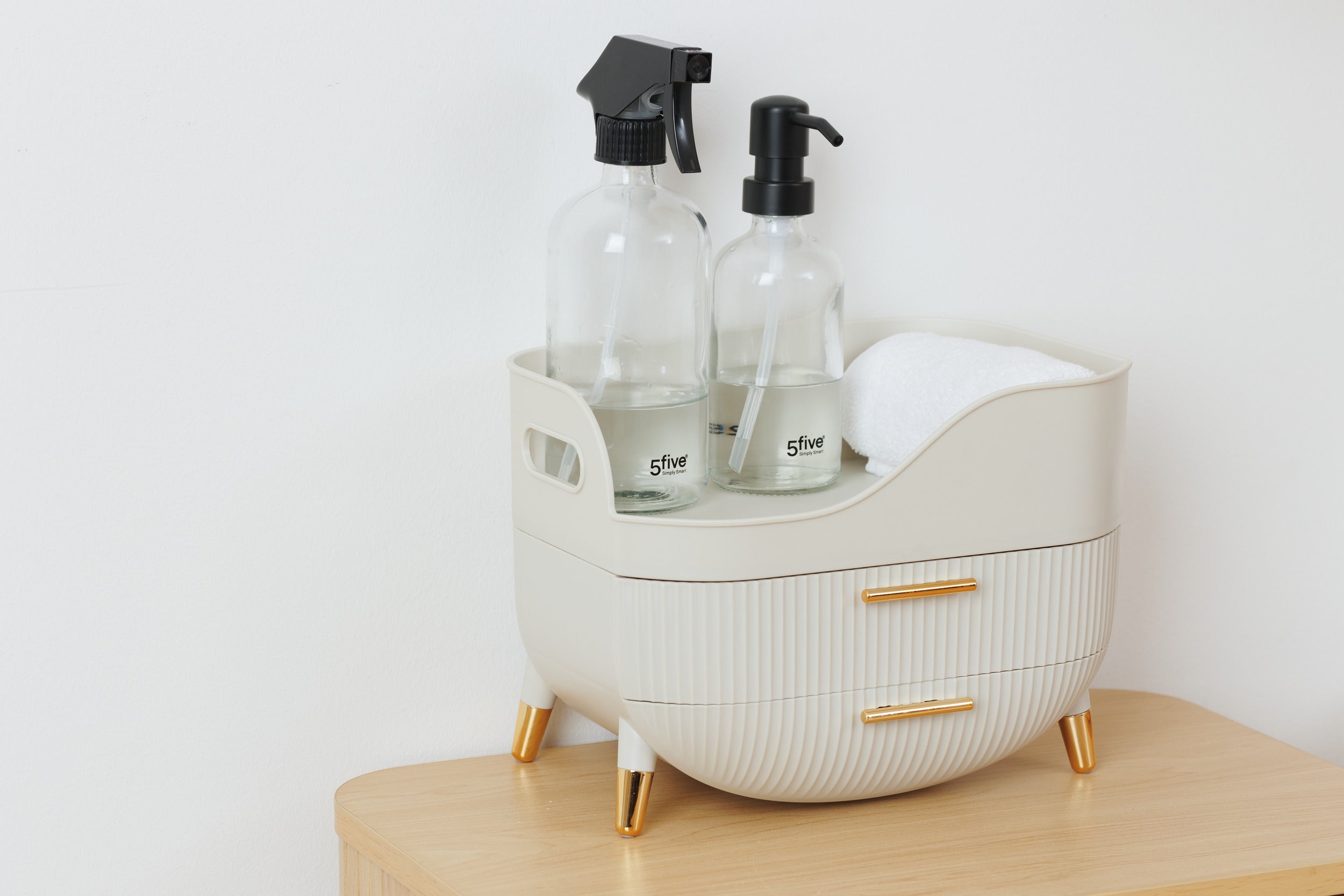 5Five Storage baskets bamboo - Set of 3 - rectangular