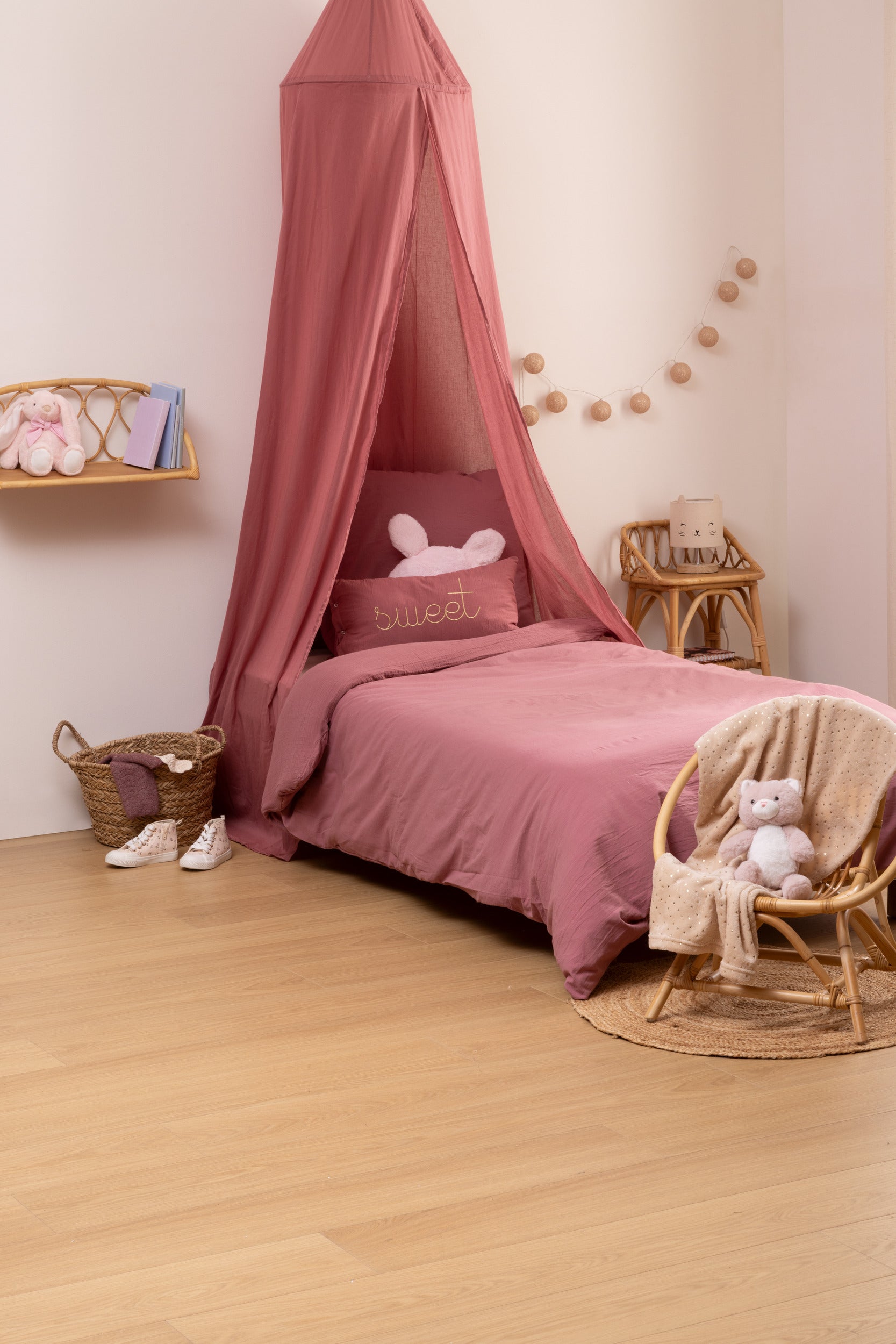 Moustiquaire/auvent de lit pour enfants Atmosphera - Coton - Vert