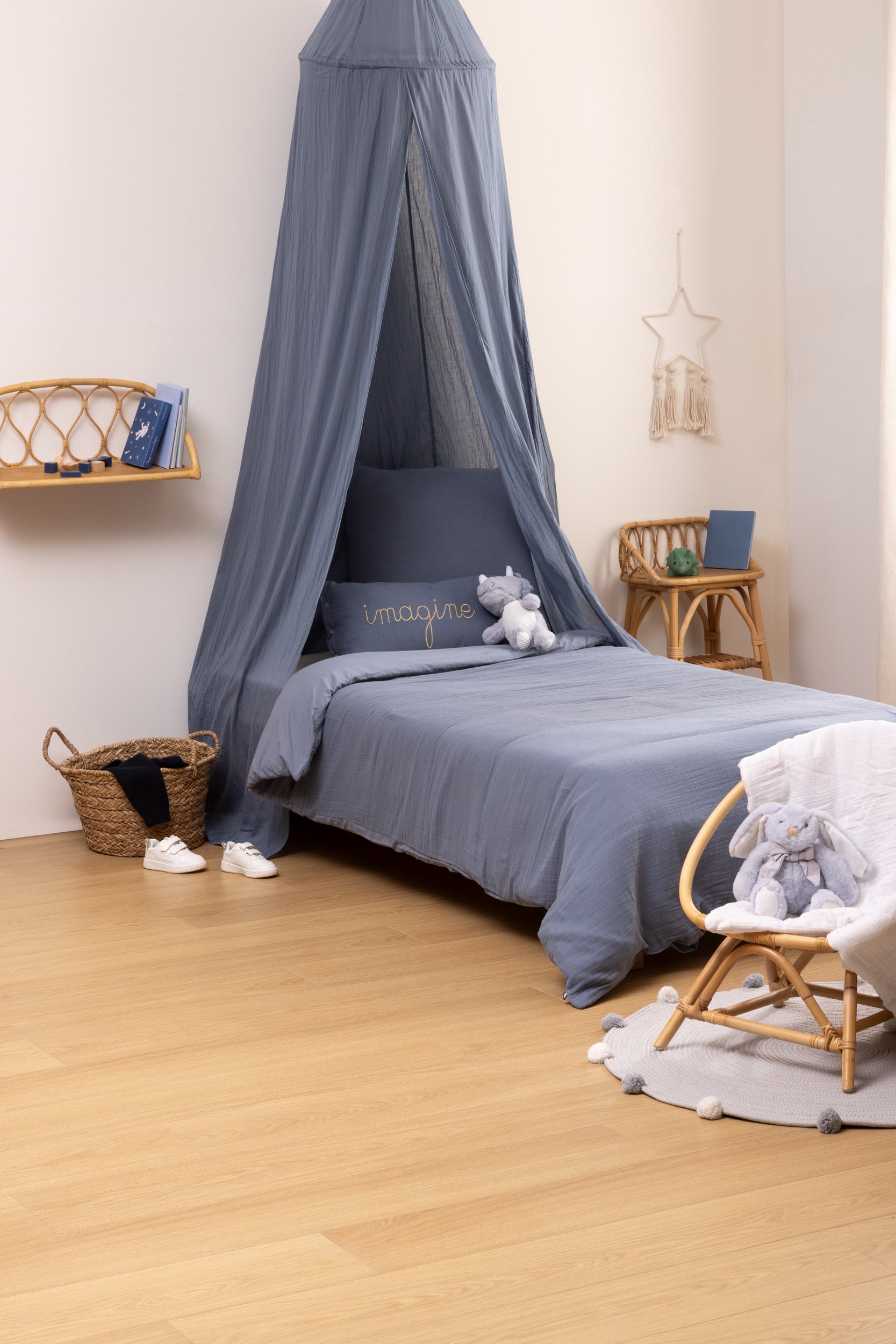 Moustiquaire/auvent de lit pour enfants Atmosphera - Coton - Vert