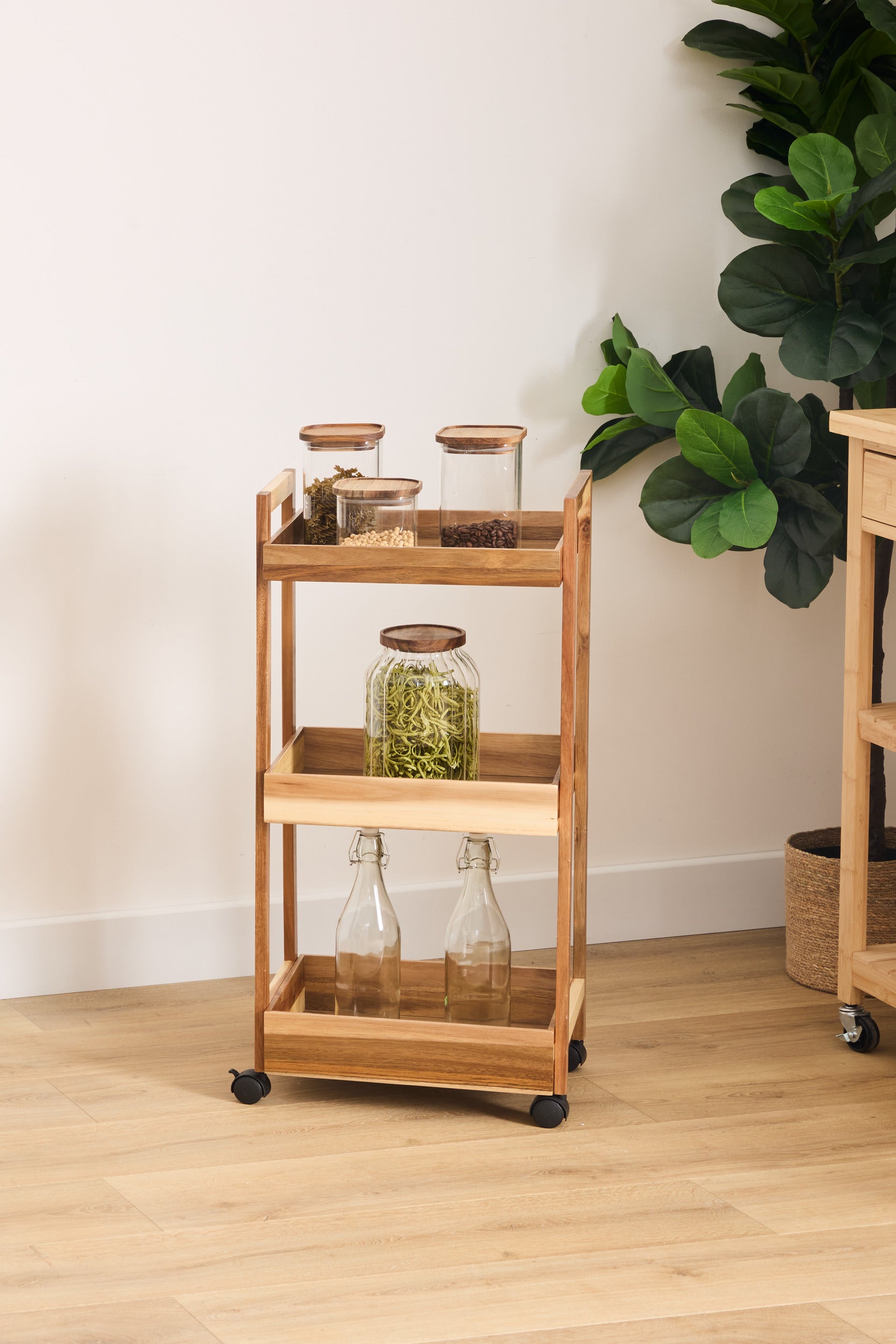 5Five Kitchen trolley black incl. accessories - Black