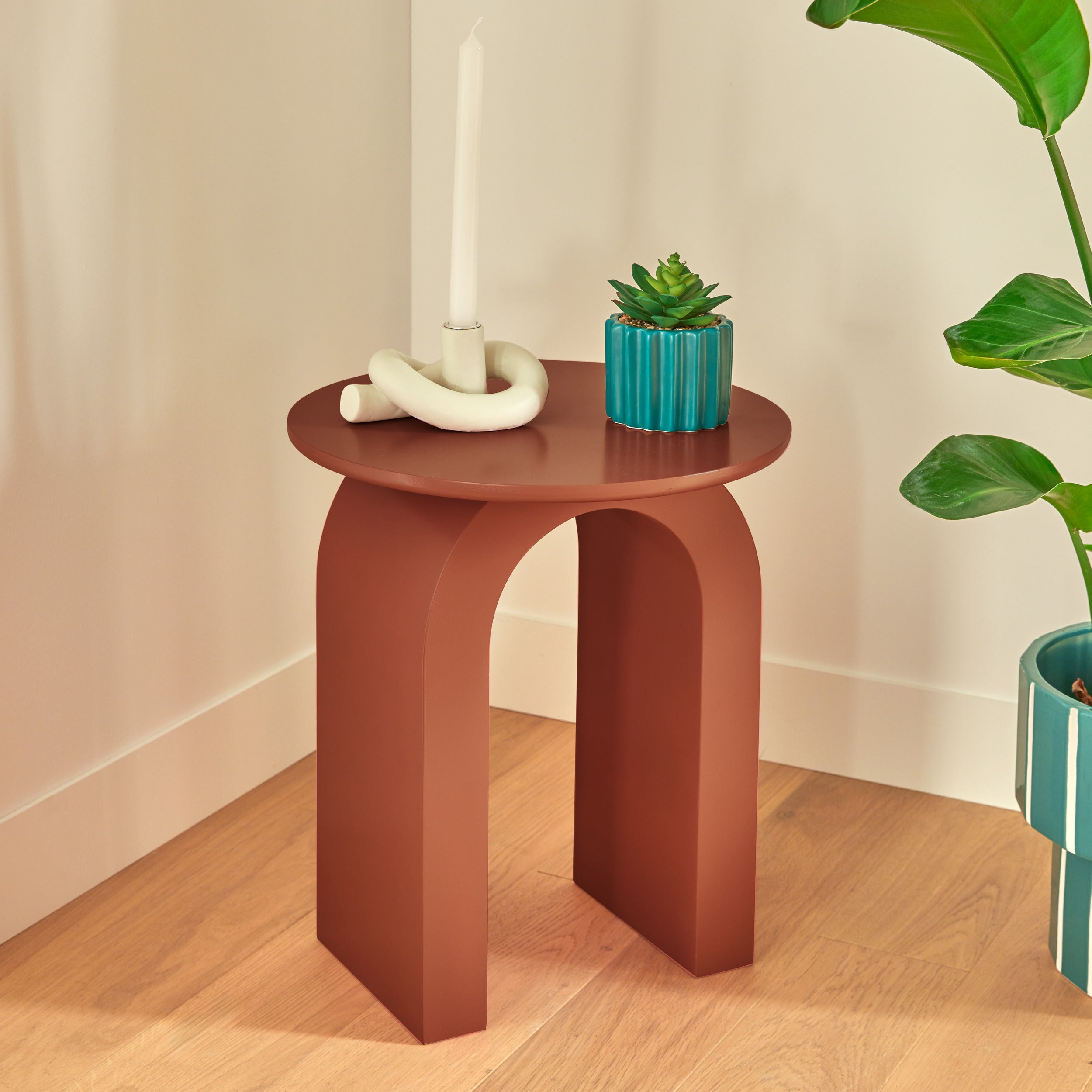 Table basse de l'atmosphère - Ø70xh45cm - beige