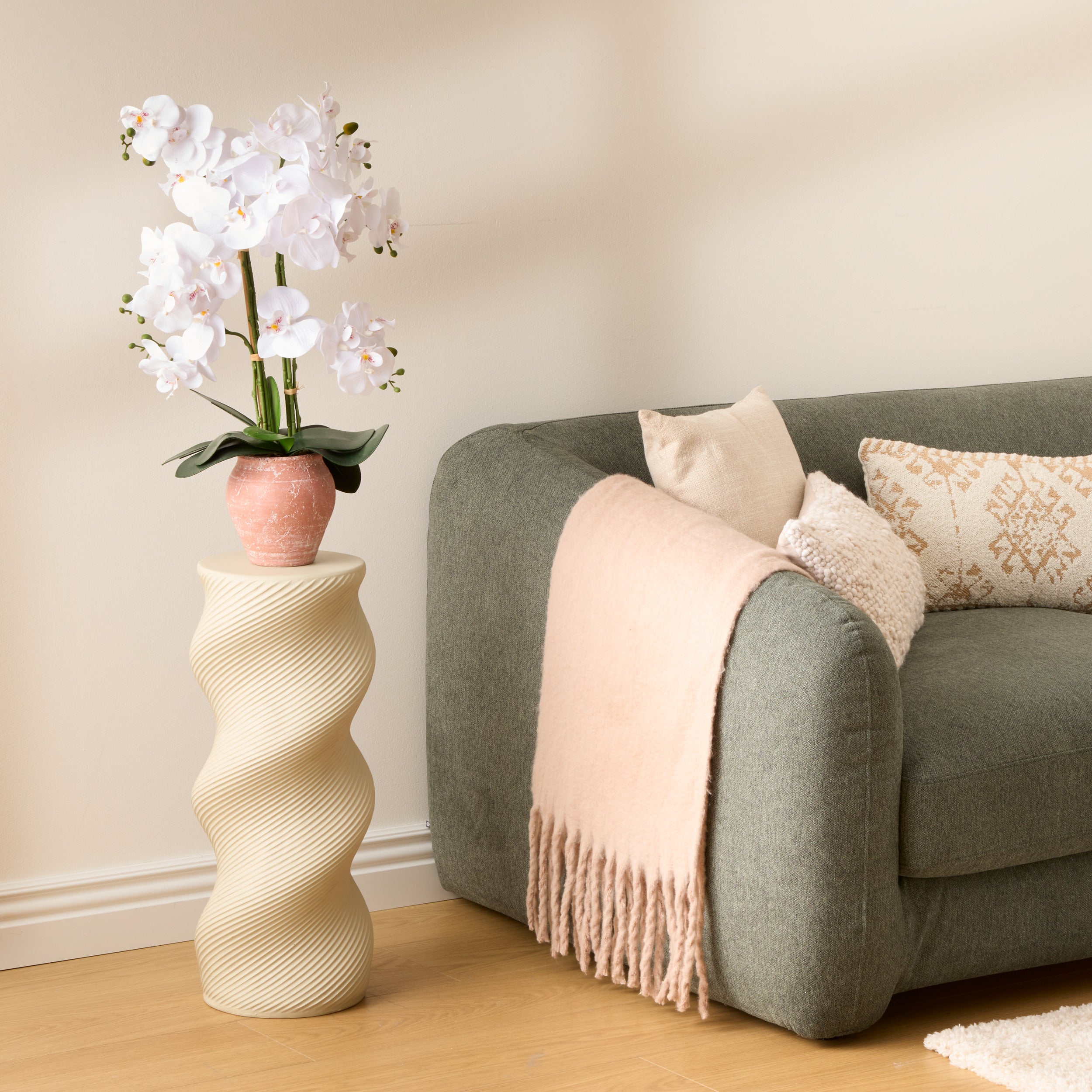 Atmosphera Set de 3 pots de fleurs Ø10/12/14cm - Doré