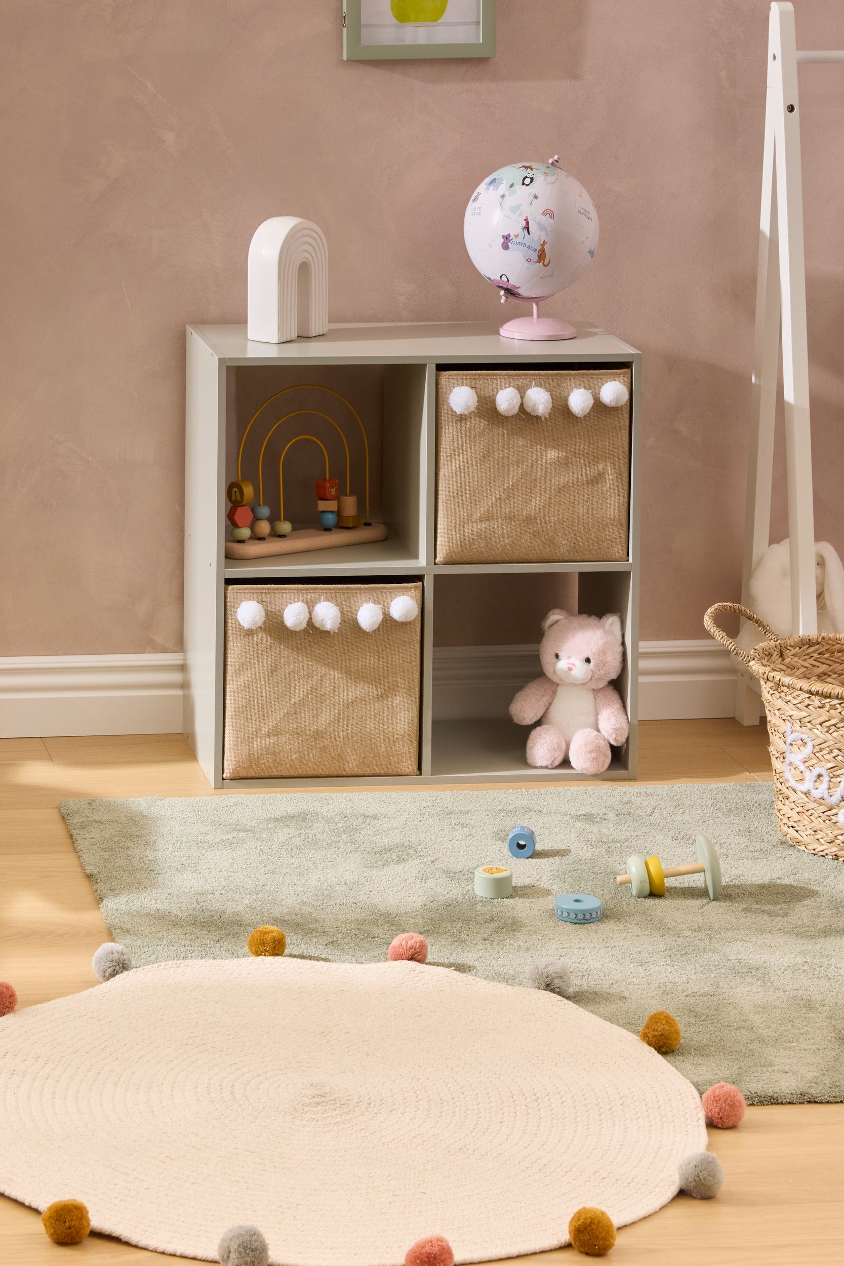 Atmosphera Boekenkast Mix N Module - 4 vakken - 64x30x64cm - Groen