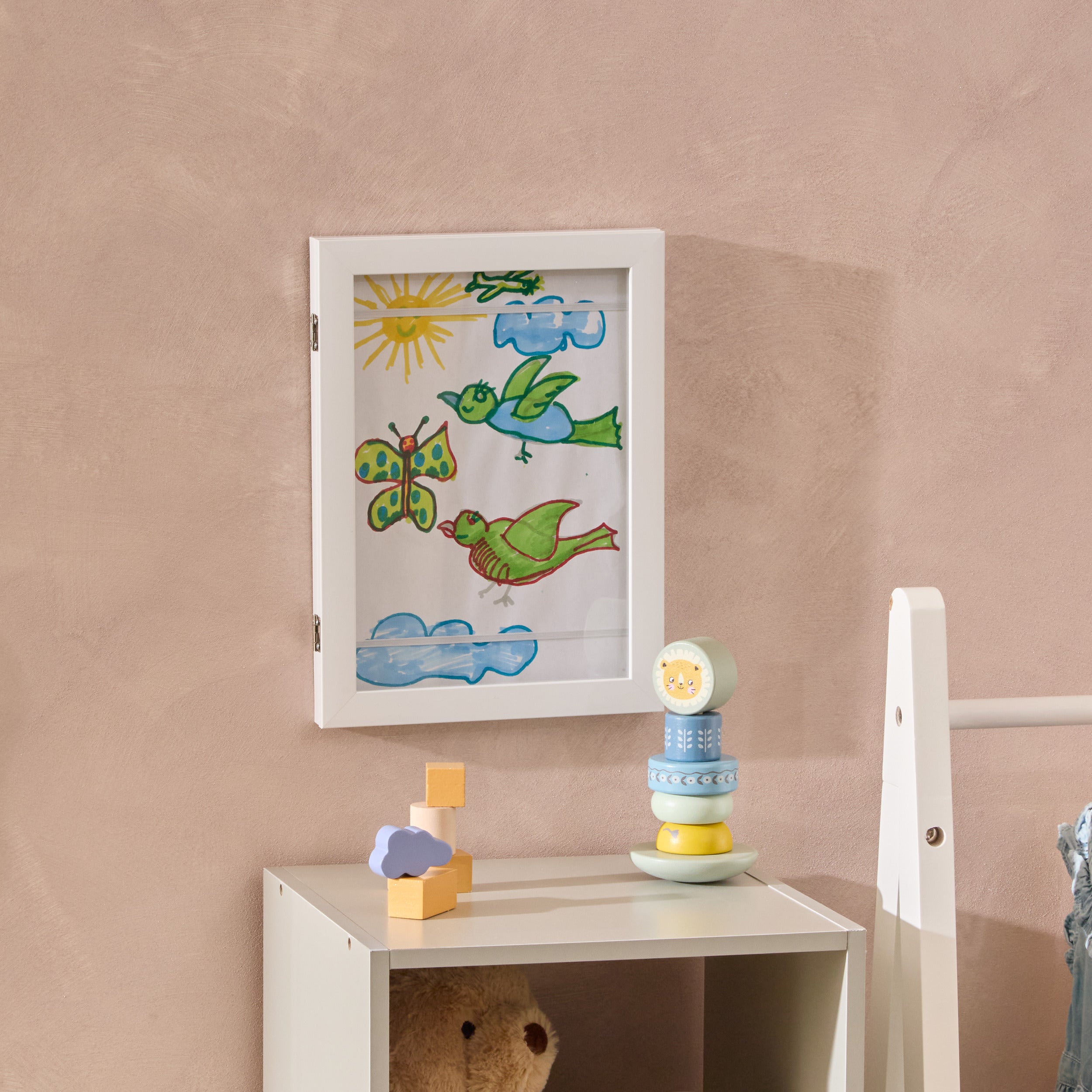 Atmosphera Dessy Tekenlijst/Fotokader A4 - 24x3x33cm - Wit