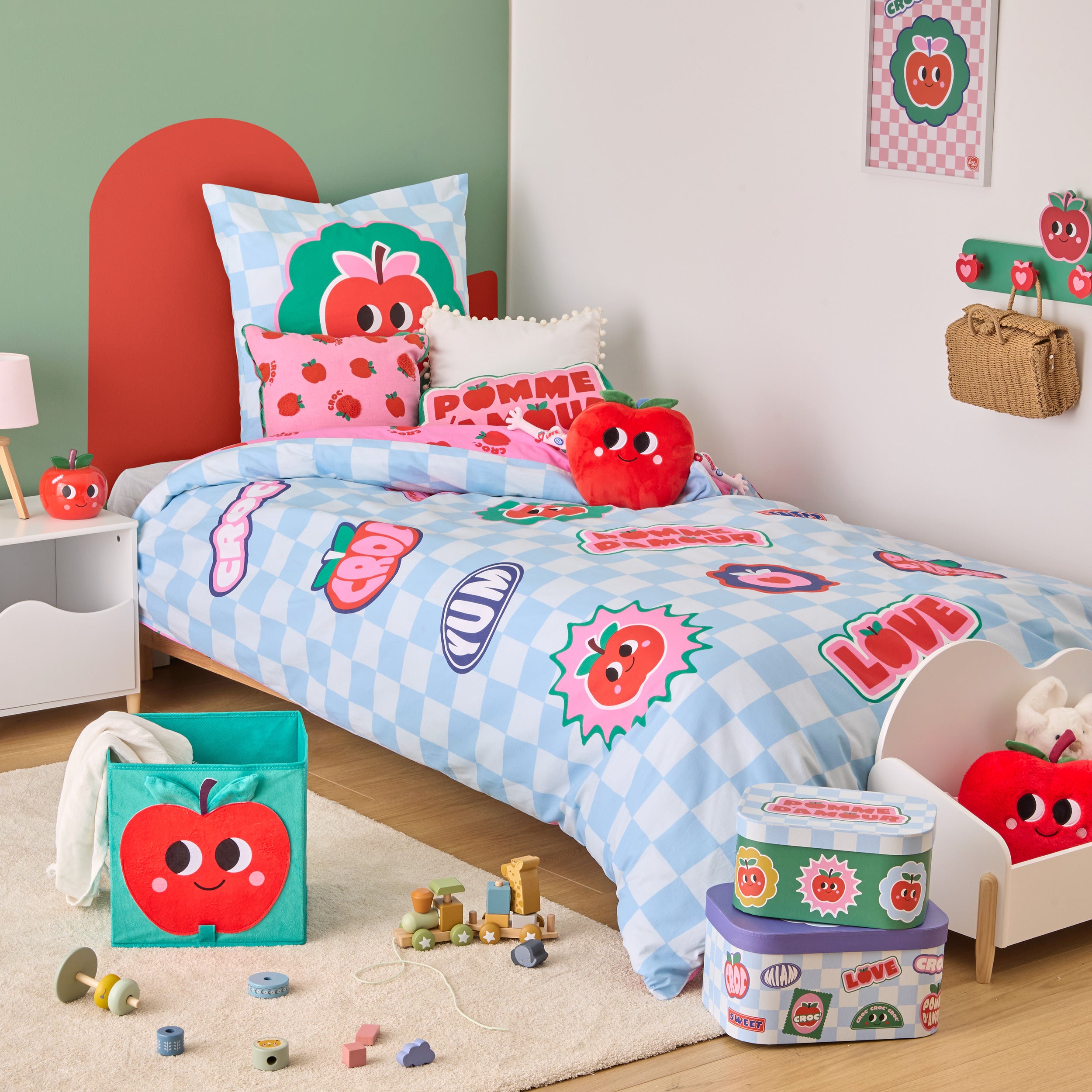 Atmosphera Kids Chachapop Dekbedovertrek set met 1 kussensloop 140x200cm/65x65cm