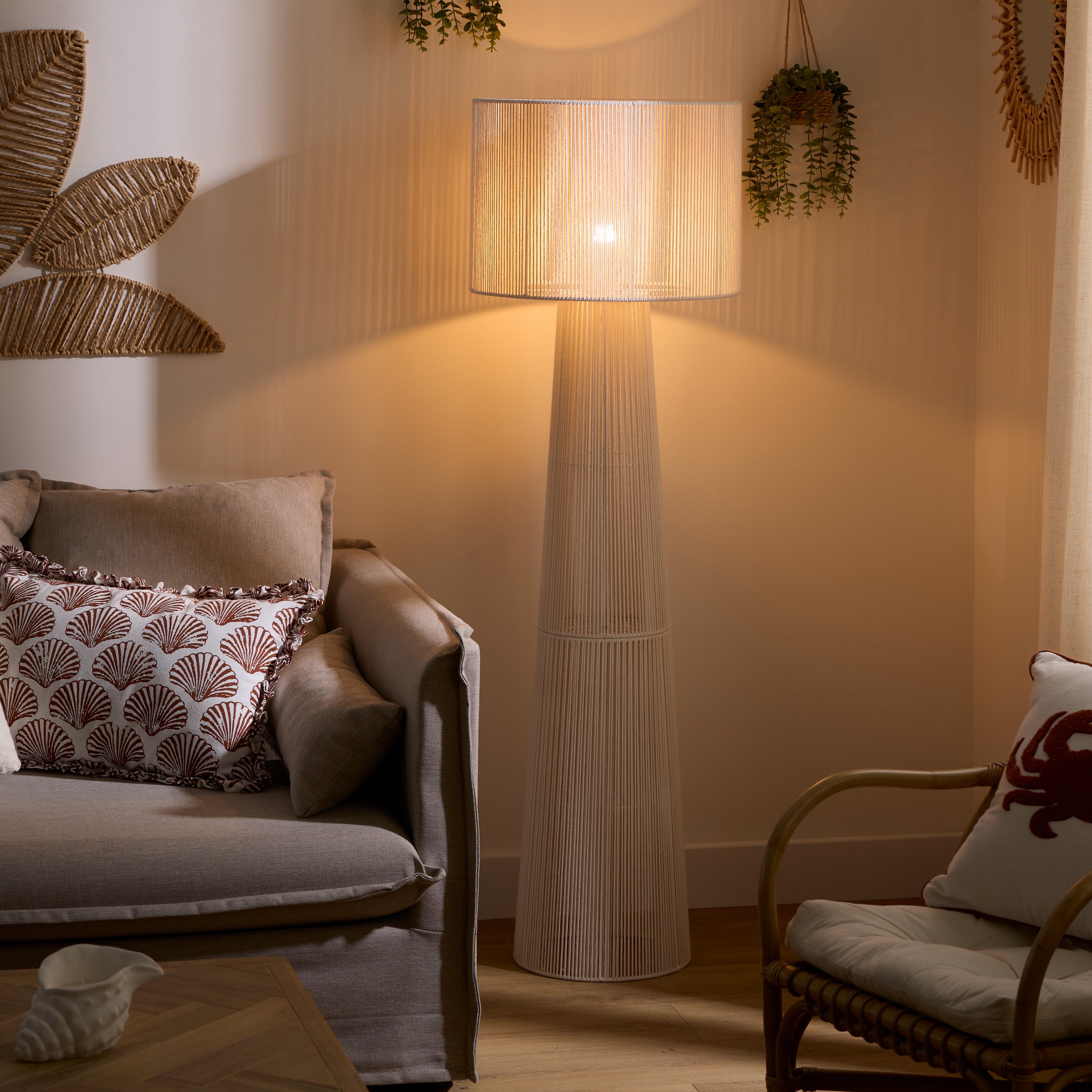 Atmosphera floor lamp Alara 110x60xh177cm - push button - black