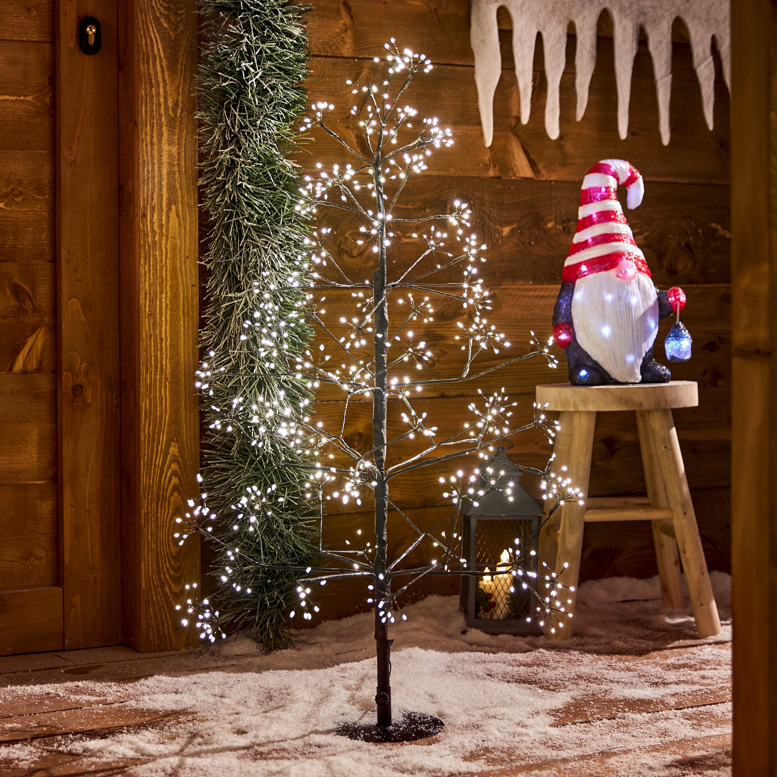 Férérics et arbre de Noël de Noël - Ø50xh100cm - Décoration de Noël - vert