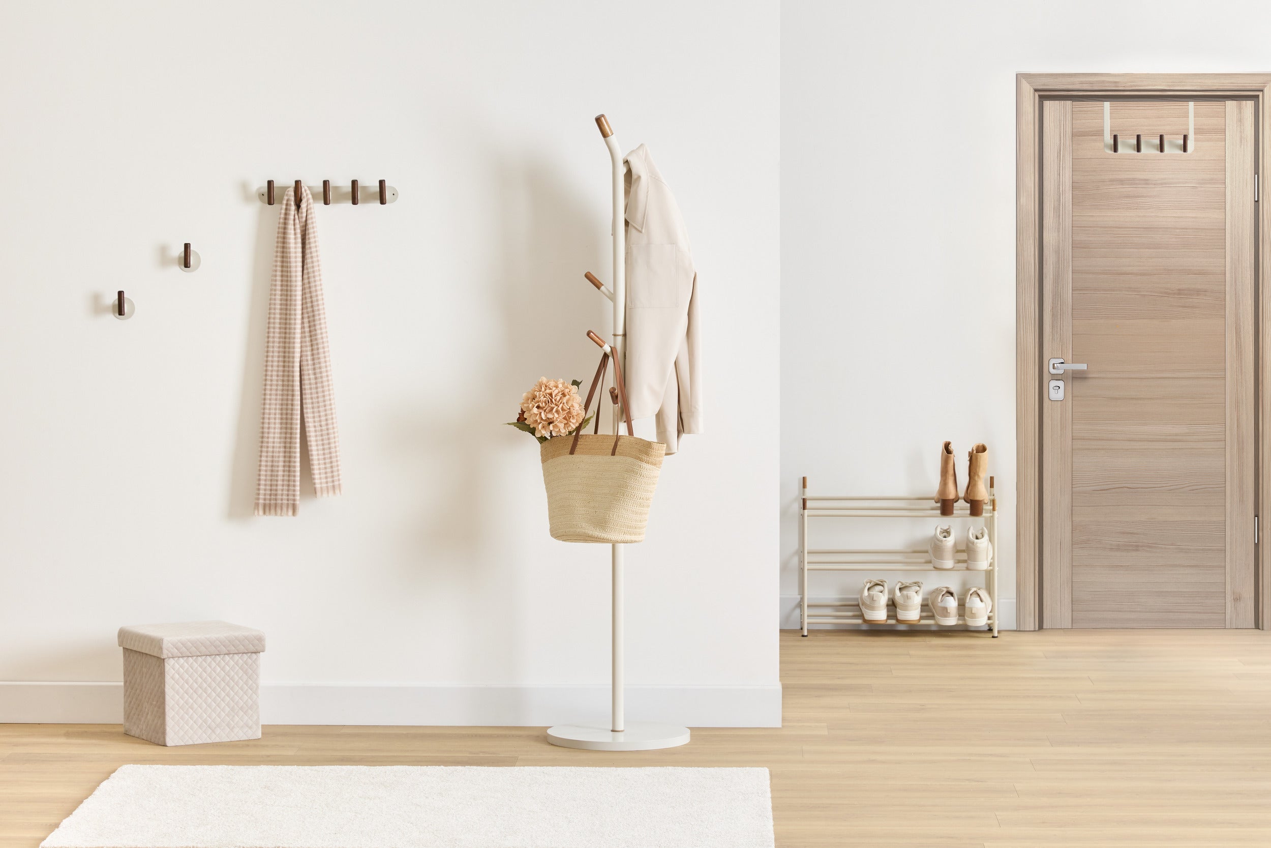 Atmosphera Coat rack Wild wood D39xH178cm - 7 hooks