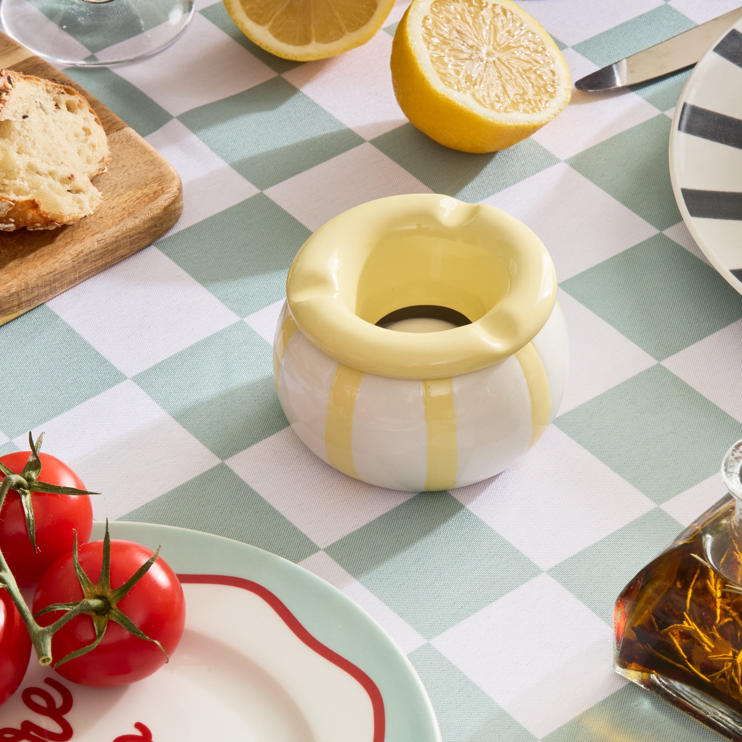 Atmosphera Della Pasta Keramikaschenbecher – Ø9xH6cm – Blau