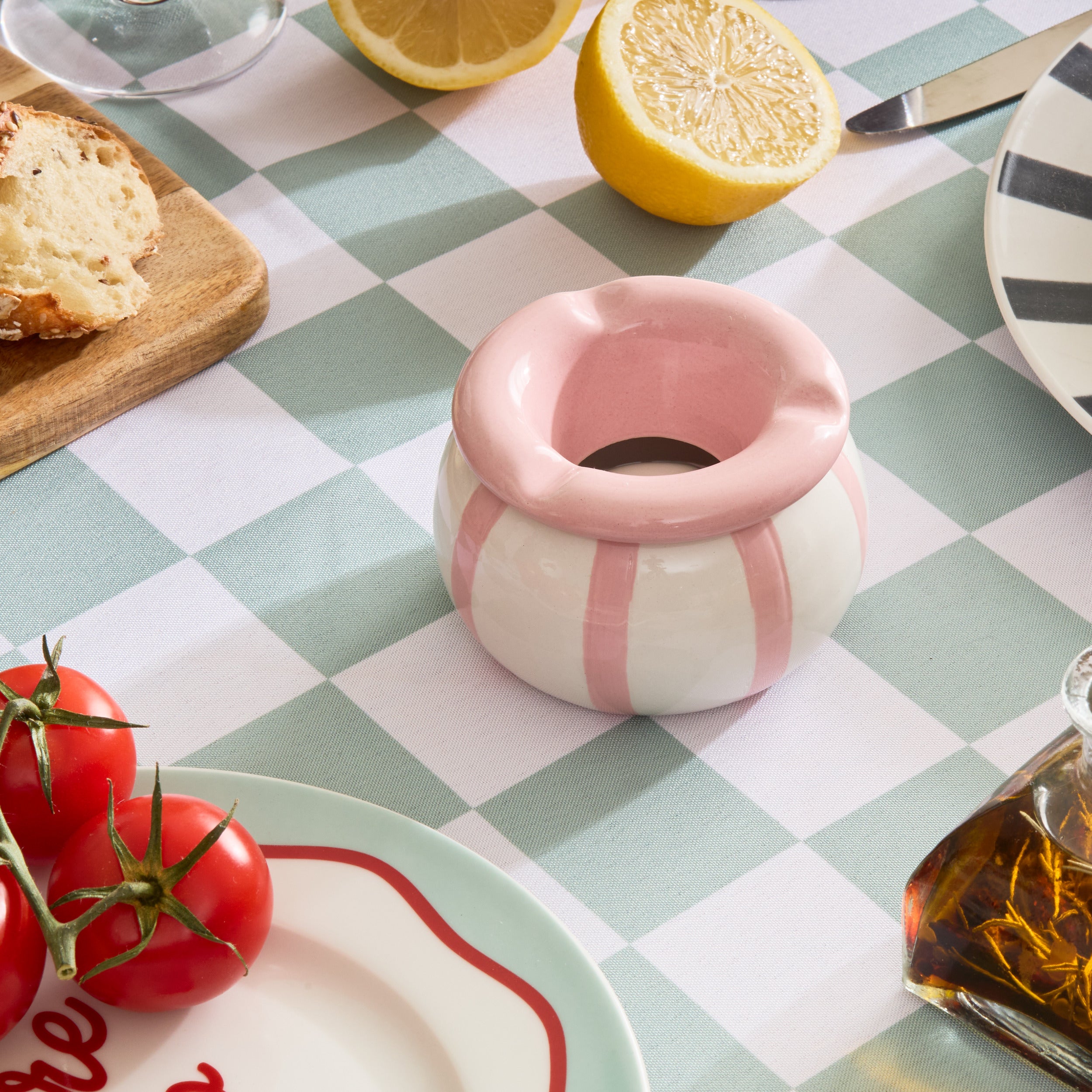 Atmosphera Della Pasta Keramikaschenbecher – Ø9xH6cm – Blau