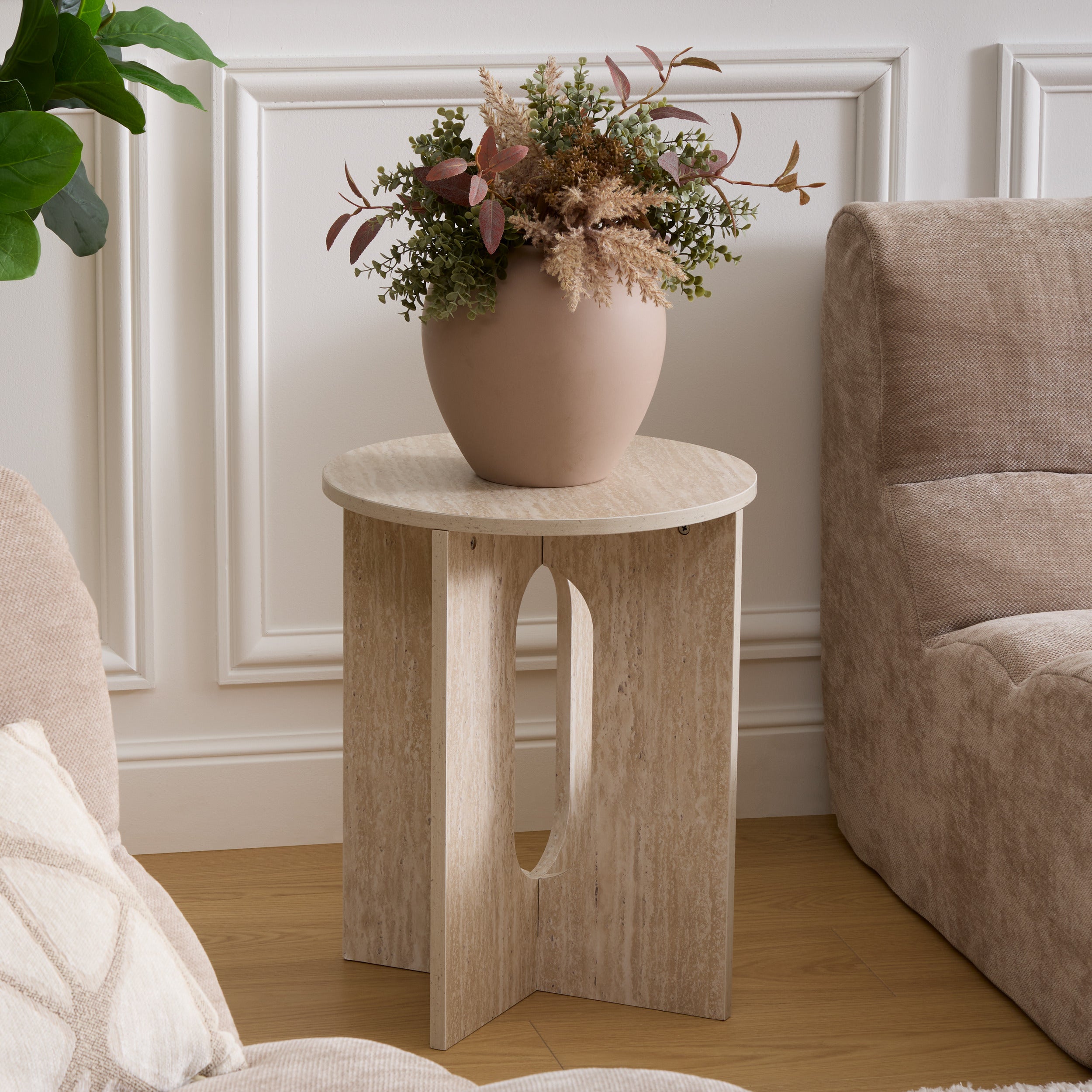 Atmosphäre Tanae Couchtisch - Ø70xh45cm - Beige