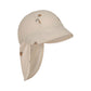 Konges Sløjd Aster sun hat with neck protection - Lemon