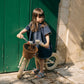 Konges Sløjd Balance bike with bell and wicker basket - Lemon