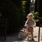 Konges Sløjd Balance bike with bell and wicker basket - Lemon