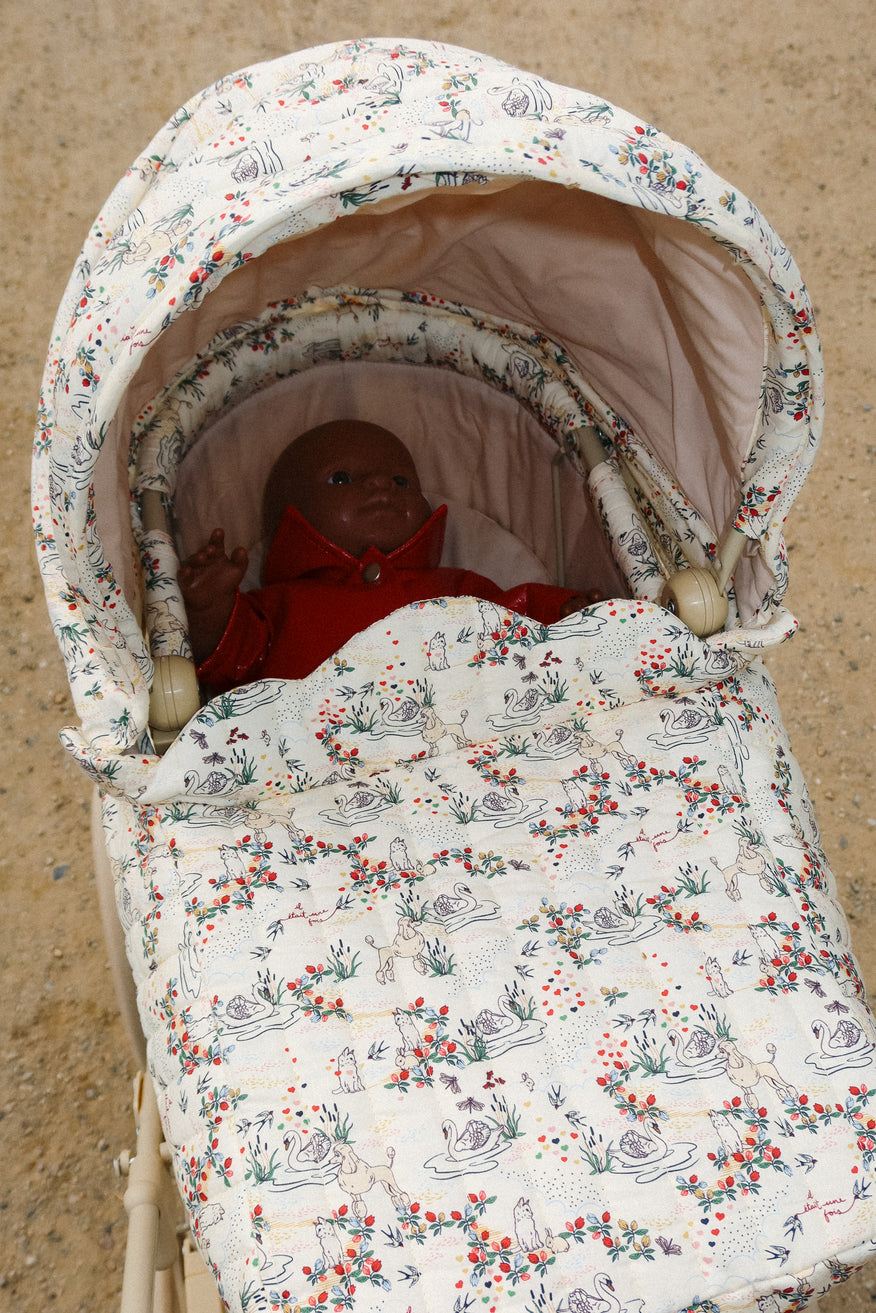 Konges Sløjd Poppenwagen/Doll Pram Vintage - Opvouwbaar - Mizumi