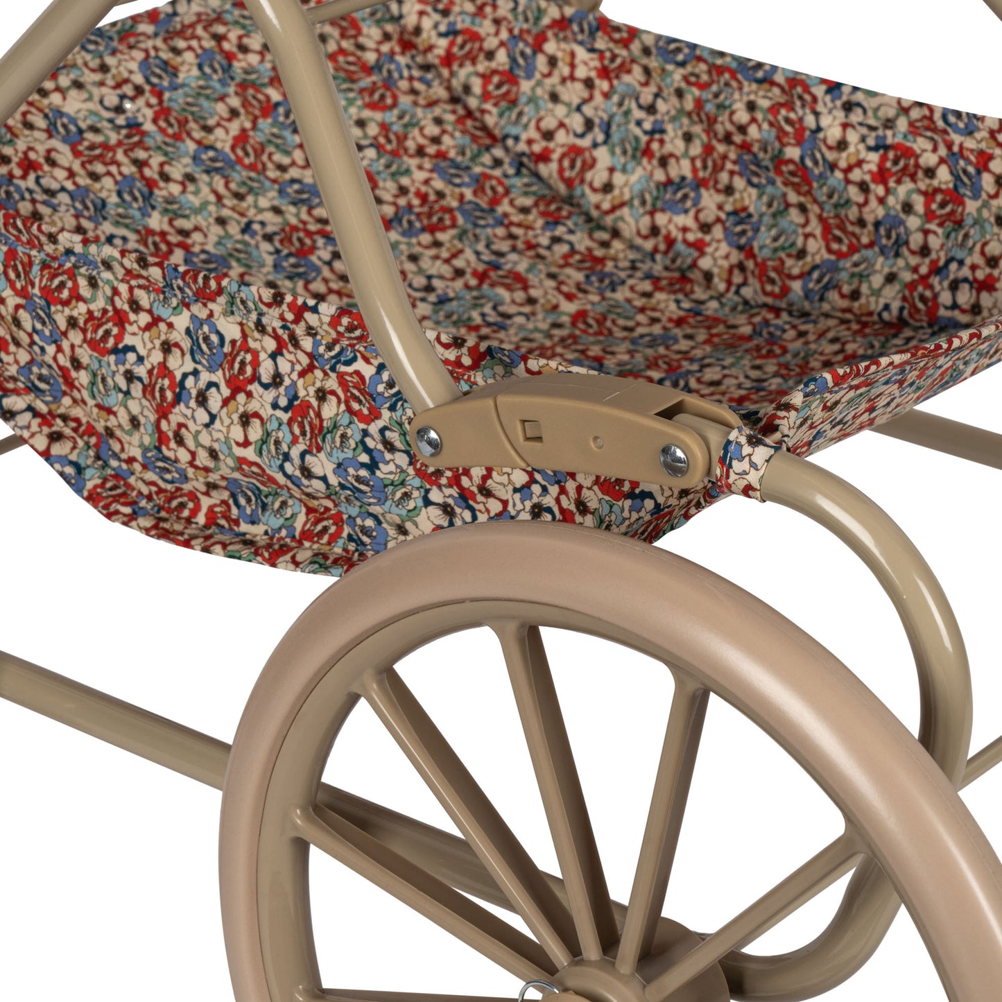 Konges Sløjd Poppenwagen/Doll Pram Vintage - Opvouwbaar - Rosier Rouge