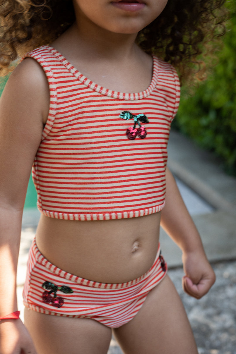 Konges Sløjd Jade bikini child - Glitter Stripe