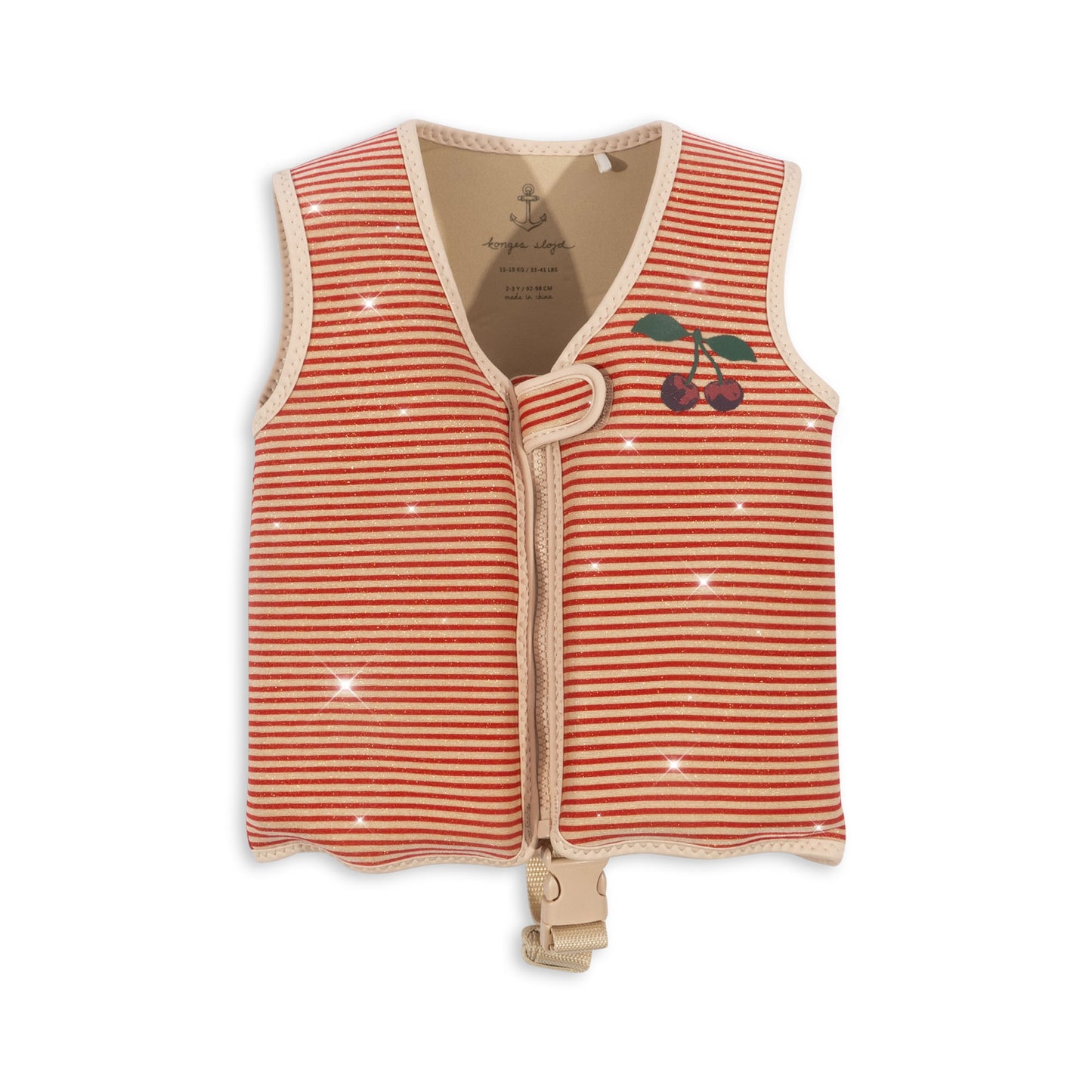 Konges Sløjd Neoprene Glitter Float Vest/Life Vest/Floating Vest - Glitter Stripe