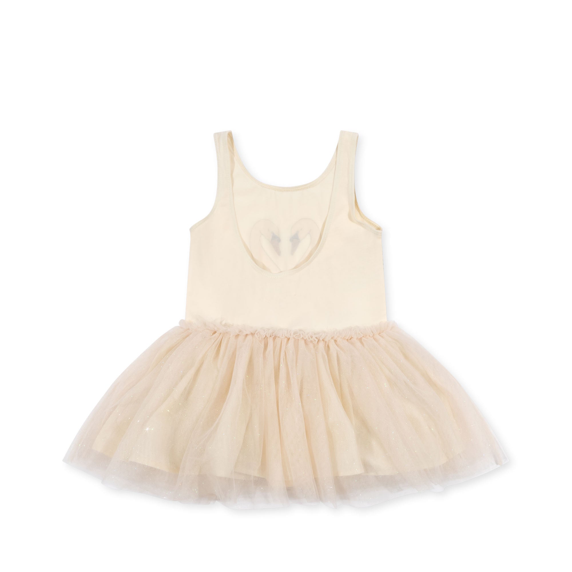 Konges Sljd Fairy Ballerina dress with straps - Buttercream Glitter Konges Sljd Fairy Ballerina dress with straps - Buttercream Glitter