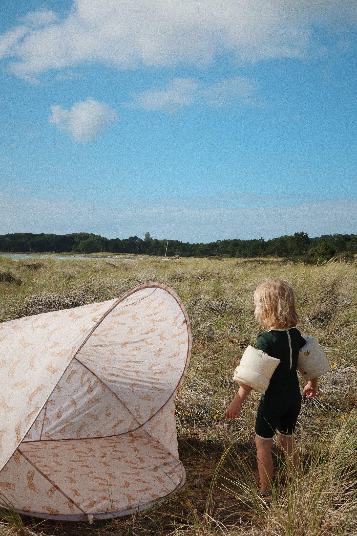 Konges Sløjd Beach Tent Pop Up Shelter - Strandtent - Tent - Anti UV - Tiger