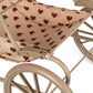 Konges Sløjd Poppenwagen/Doll Pram Vintage - Opvouwbaar - Amour Rouge