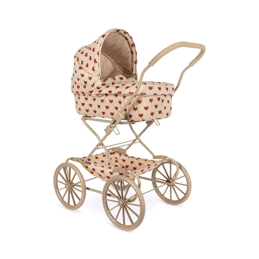 Konges Sløjd Doll Pram/Doll Pram Vintage - Foldable - Amour Rouge