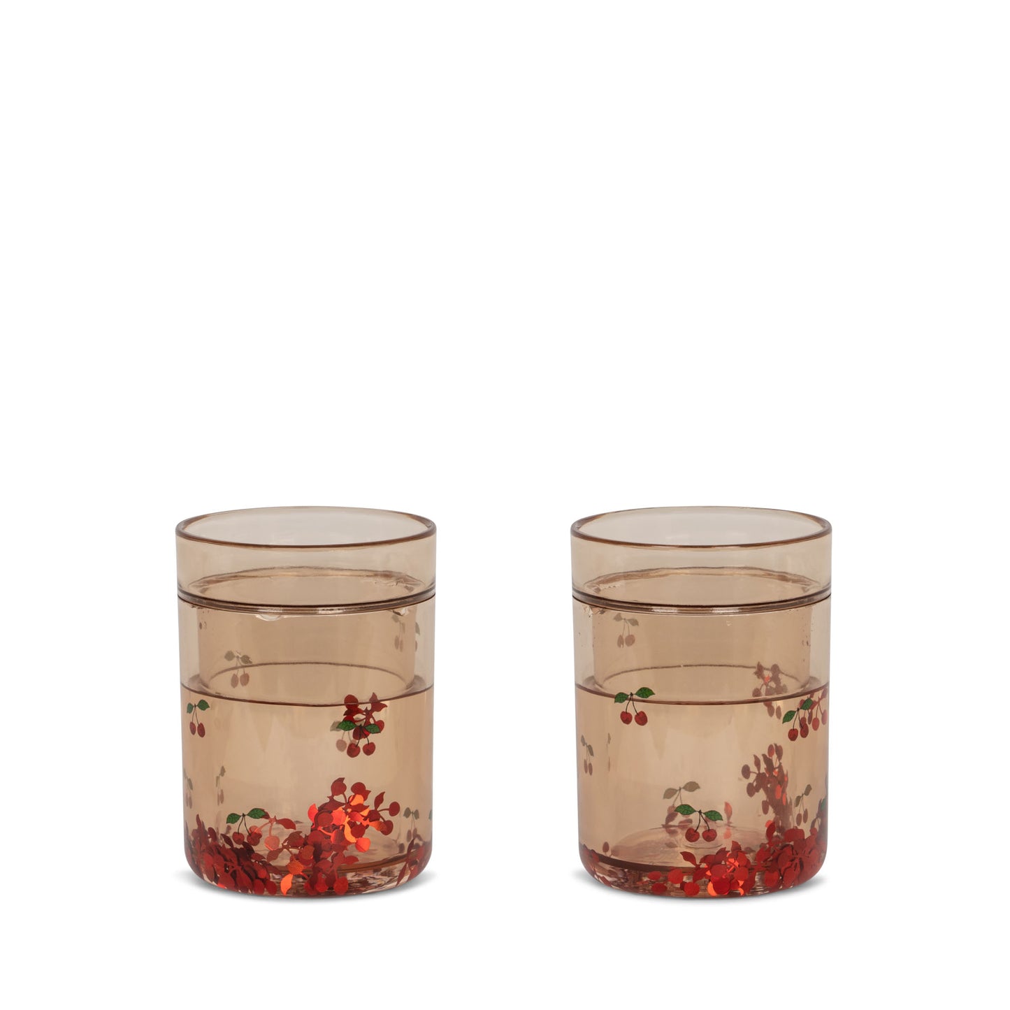 Konges Sløjd 2 Pack gobelets à paillettes - 2 pièces - Cerise