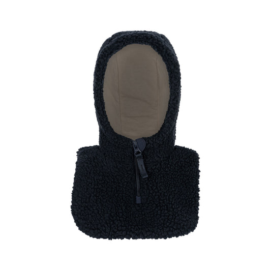 Konges Sløjd Teddy neck warmer with hat - 2 in 1 - Total eclipse