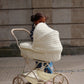 Konges Sløjd Poppenwagen/Doll Pram Vintage - Opvouwbaar - Point Blue Butter