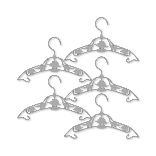 Konges Sløjd 5 pack Clothes hanger child Dino - Whale