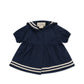 Konges Sløjd Doll clothing set sailor dress - Blues - 35 cm - Clothing set - Organic cotton