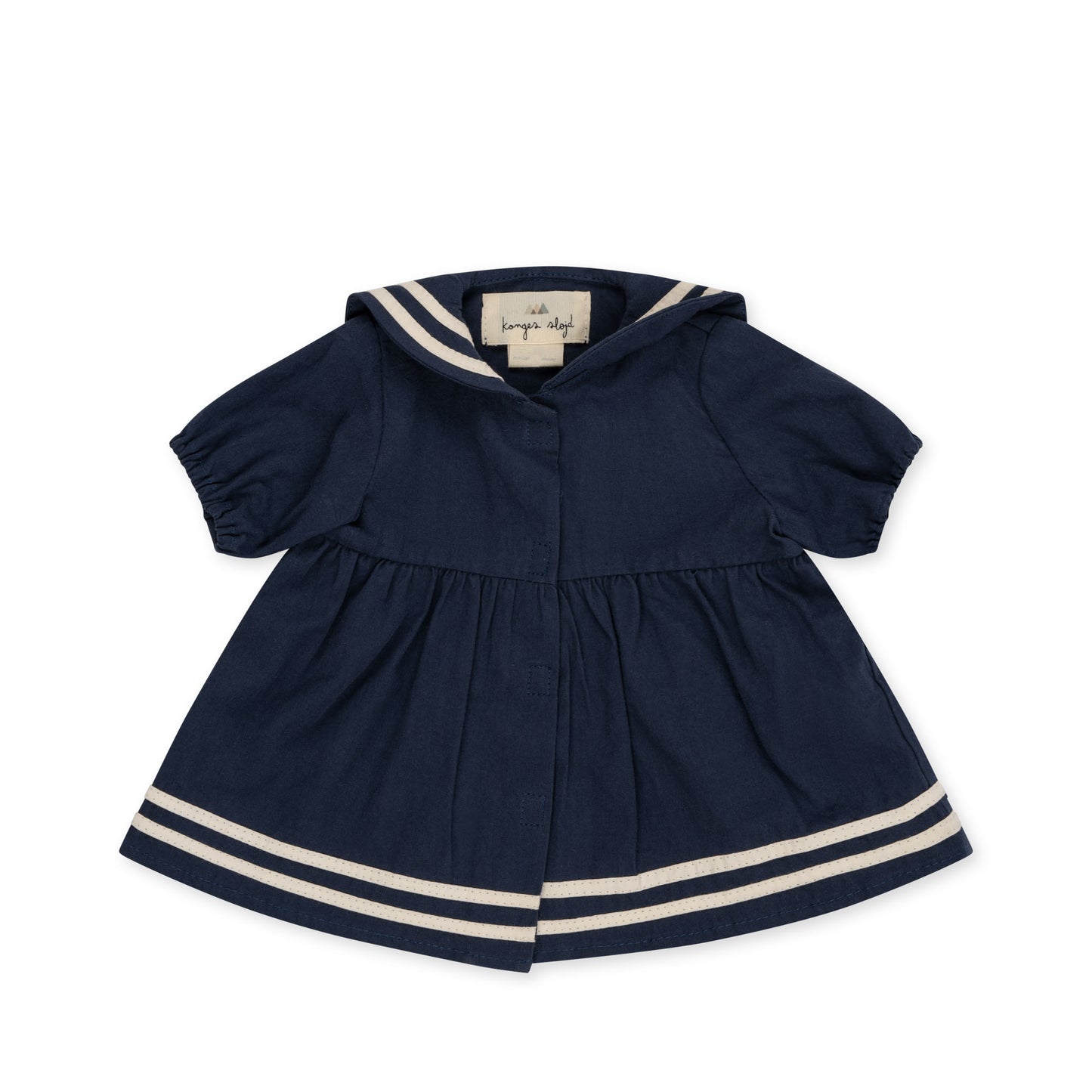 Konges Sløjd Ensemble de vêtements de poupée robe marinière - Bleus - 35 cm - Ensemble de vêtements - Coton biologique