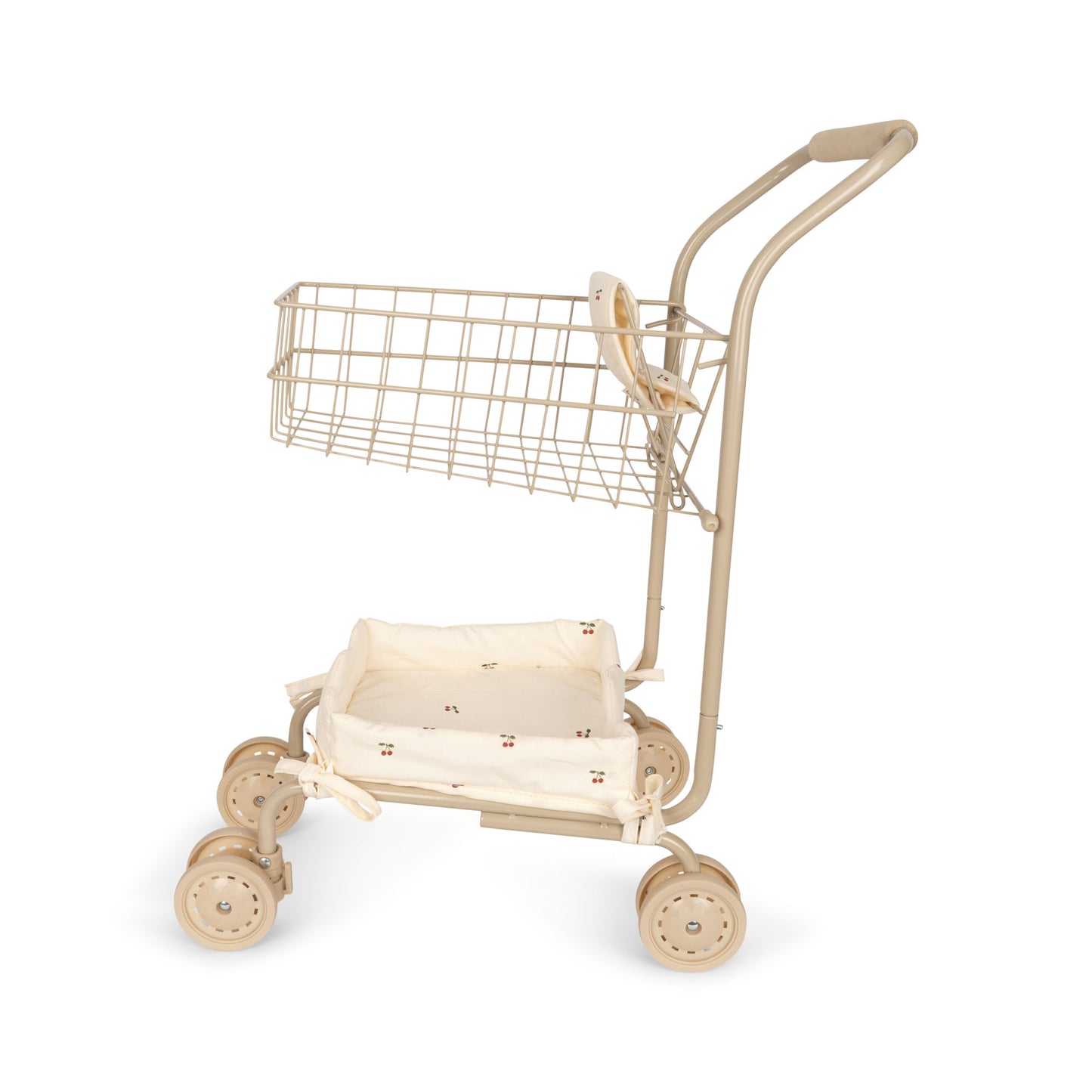 Caddie / chariot de supermarché Konges Sløjd - Avec siège de poupée - Cerise