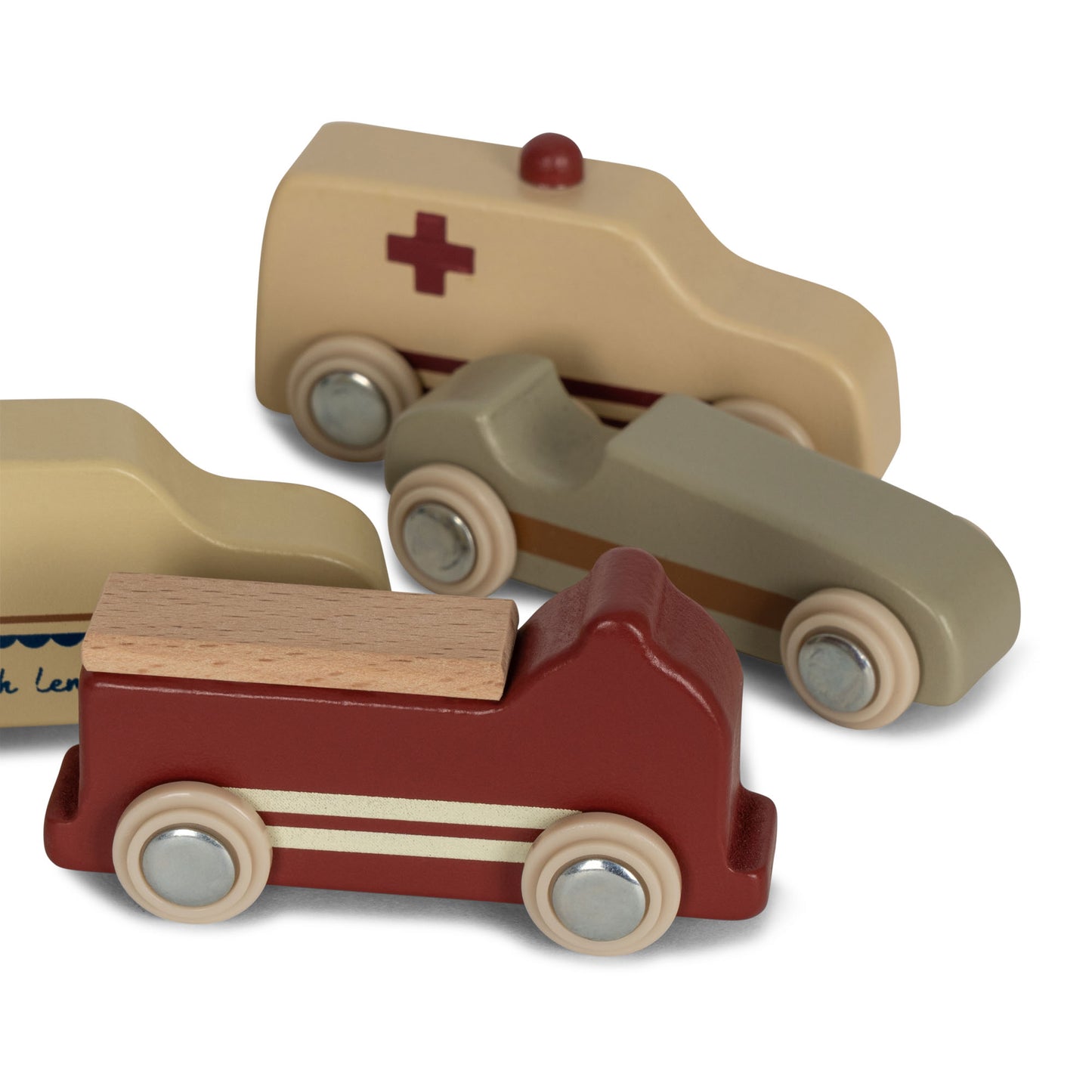 Konges Sløjd wooden mini cars - 9 pieces